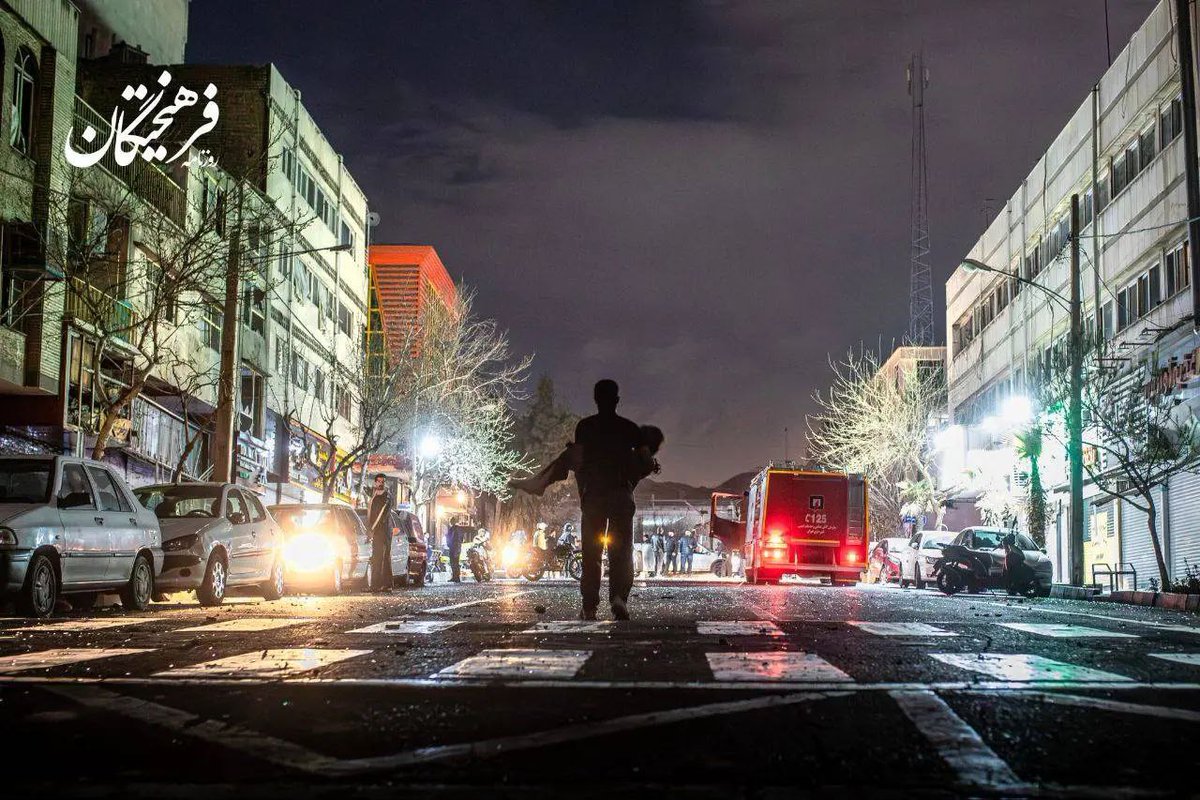 Several civilian people were killed and injured in US-Israeli strikes in Niloufar Square in #Tehran, #Iran.