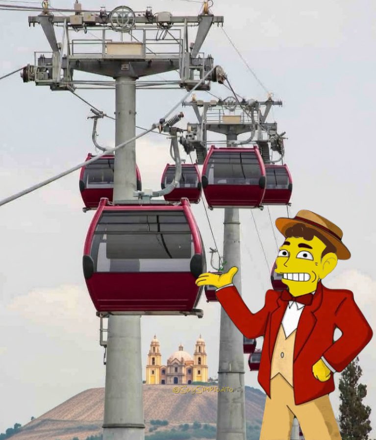 Parece que Puebla aplicará un “monorriel de Springfield” con la instalación de un cablebus: Un sistema de transporte que no se adapta al tipo de ciudad, que quitará casi 800 árboles adultos y no resolverá necesidades reales de movilidad. 
¿Acabará como en los Simpson?