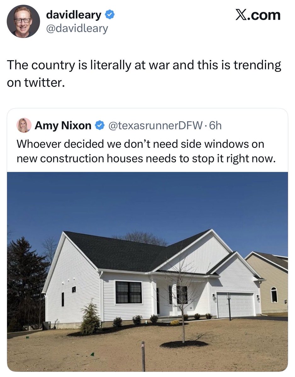 I’m sorry David, I am at war with bad home construction