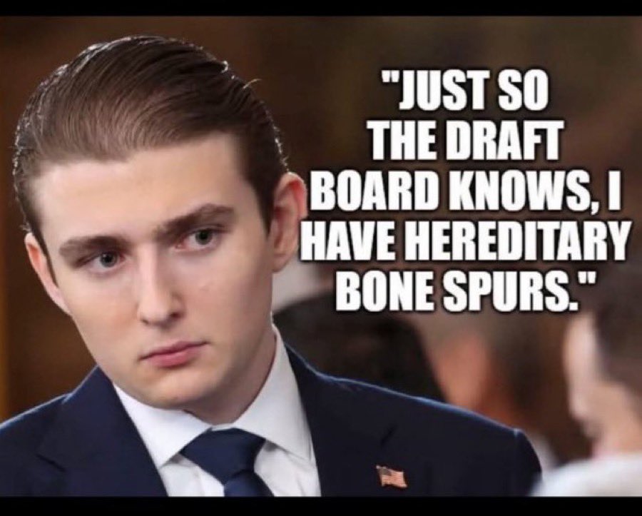 What’s good for the goose…
#SendBarron