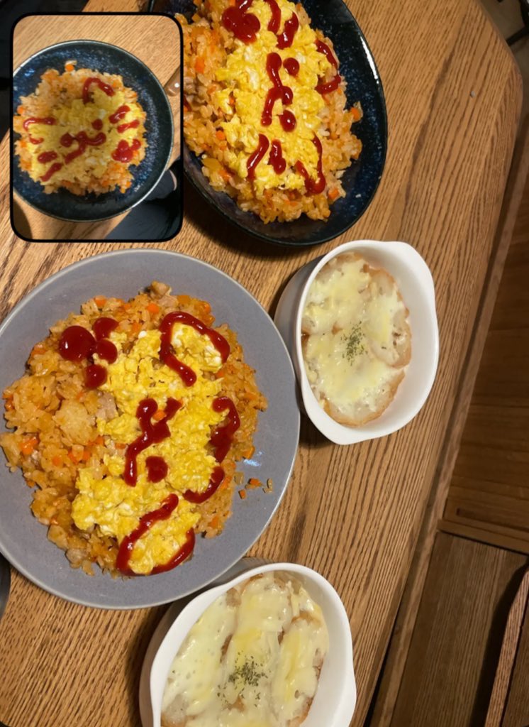 ta_rakochi's tweet photo. 夜ご飯Real. https://t.co/hf3KKgcqj5