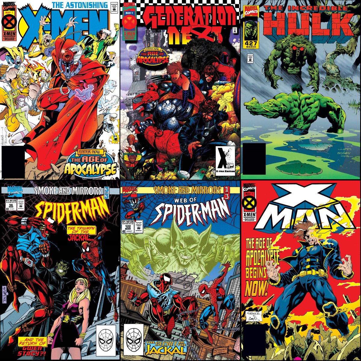 Marvel Comics that were on sale with cover dates of March 1995.