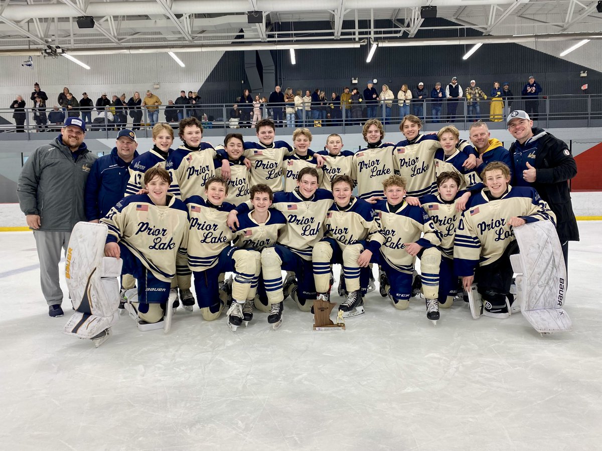 YouthHockeyHub's tweet photo. BANTAM B REGIONS  

East Championship 

Prior Lake > Mahtomedi (3-2 2OT) 

The Lakers are headed to State!
#MNregionshockey26 @lutherauto

GOING TO STATE WALL: https://t.co/hYOQQlXix9

If you don't see your team's pic send to YHHTourneys@Gmail.com https://t.co/f9LgrGflLW