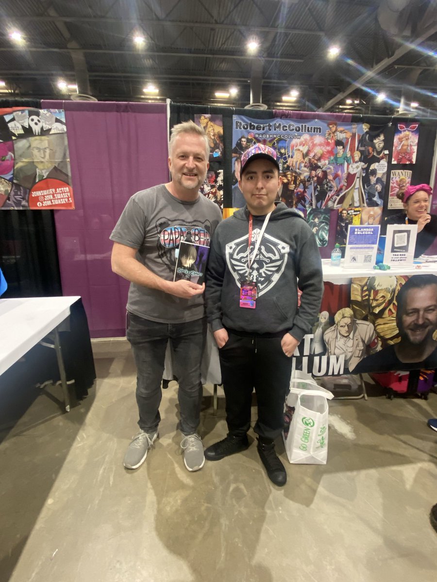 RodBryceP1136's tweet photo. “It was foretold you would be here”-Vader

2nd time meeting @RobMcCollum , 3yrs after @WeebConOfficial yr 3, in @AnimeVerseFest since then various roles have opened up for me and was a nice/cool guy to meet again and talk to. Plus he knows what’s coming for #BlackClover in future https://t.co/VwE2seY2jn