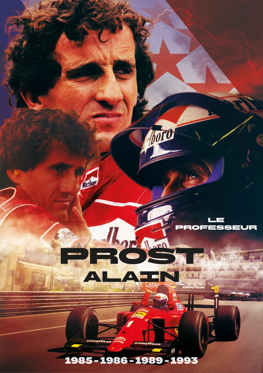 Tomazer's tweet photo. 🏁 Alain Prost

La maîtrise stratégique incarnée.
Affiche inspirée par l’intelligence et la précision d’un quadruple champion du monde.
#AlainProst #F1History #Formula1 #Motorsport https://t.co/JU2o28mkkz