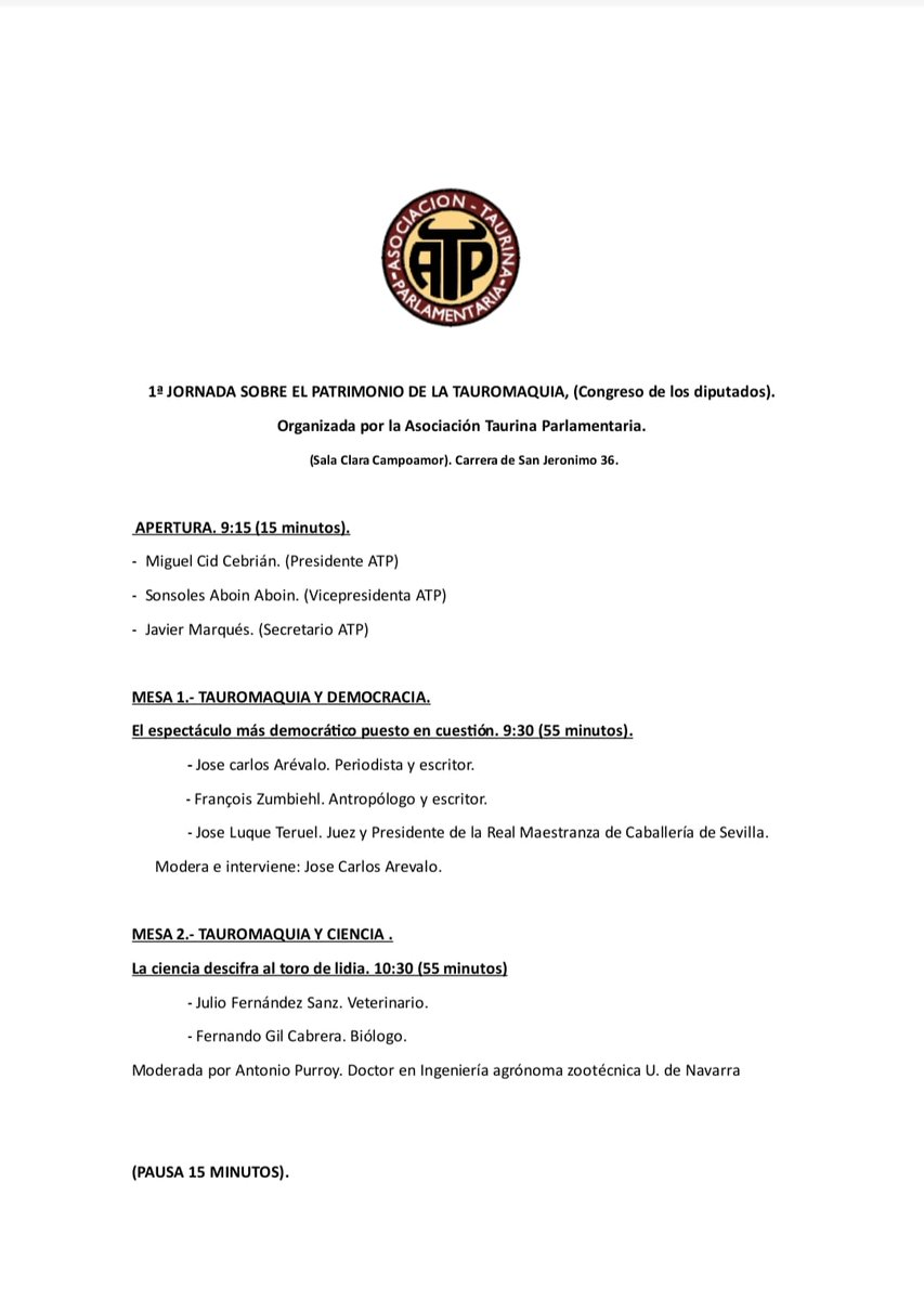 Unión de Presidentes Plazas Toros de España UPTE tweet media