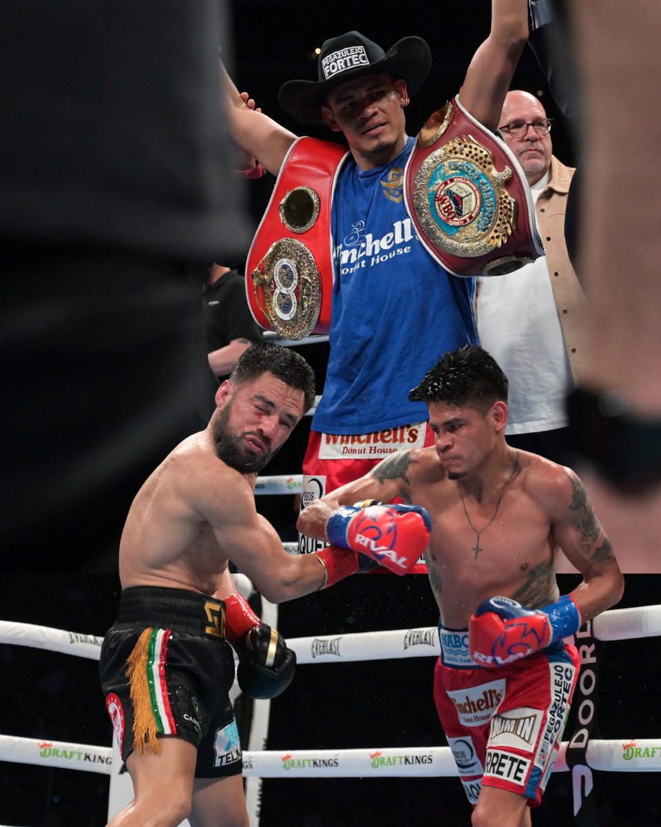 WorldBoxingOrg's tweet image. V A Q U E R O 🤠🇲🇽

Emanuel Navarrete stands tall as the unified WBO Jr. Lightweight Champion—relentless pressure, fearless heart, and championship grit. 🔥🥊 #BeltsMatter