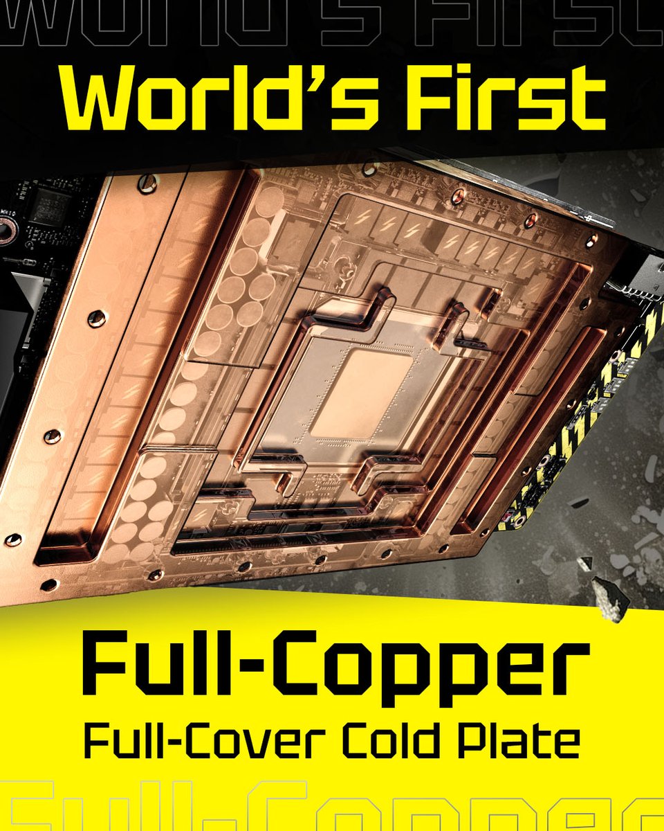 AustraliaMSI's tweet photo. You know what's the best part about the RTX 5090 LIGHTNING Z? It doesn't just play the game, it defines the league⚡️
We've packed this beast with a lineup of World's Firsts that will make any enthusiast's heart race 💛
#LightningZ #Overclocking #WorldFirst https://t.co/3UeNlo5Y6H