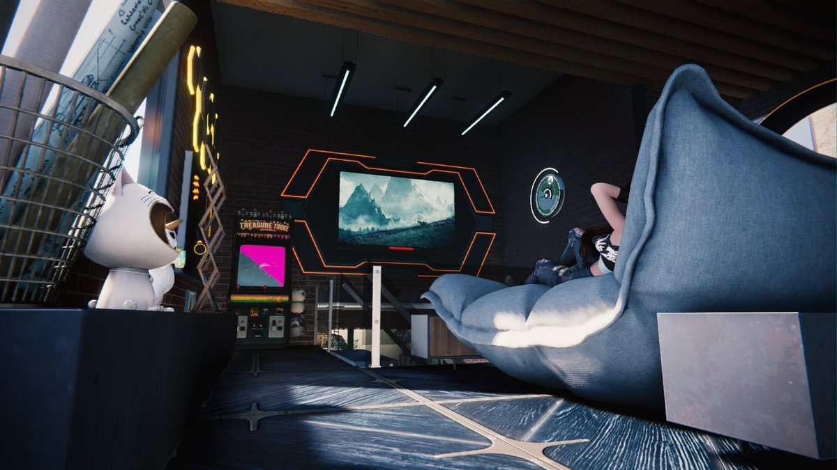 VithHime's tweet photo. Finally finished the gaming lounge at the base.😌
#OnceHuman #gaming #openworld #OnceHumanmobile #VirtualPhotography #OnceHuman建築 #VPHiddenGems #VPGamers #VPCONTEXT #VPLab #VPSAT #survival #GamingCommunity #PCgaming #BaseBuilding #GamingDen #GamingSetup https://t.co/49QtERqlak