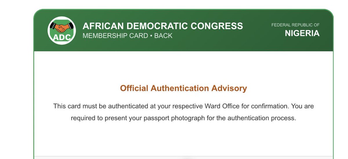 _NaijaScope's tweet photo. ADVISORY:
Please note that to complete the process of registration, you must authenticate your online registration card at your respective ward office. 

Retweet for others https://t.co/JGxJ2DjyzE