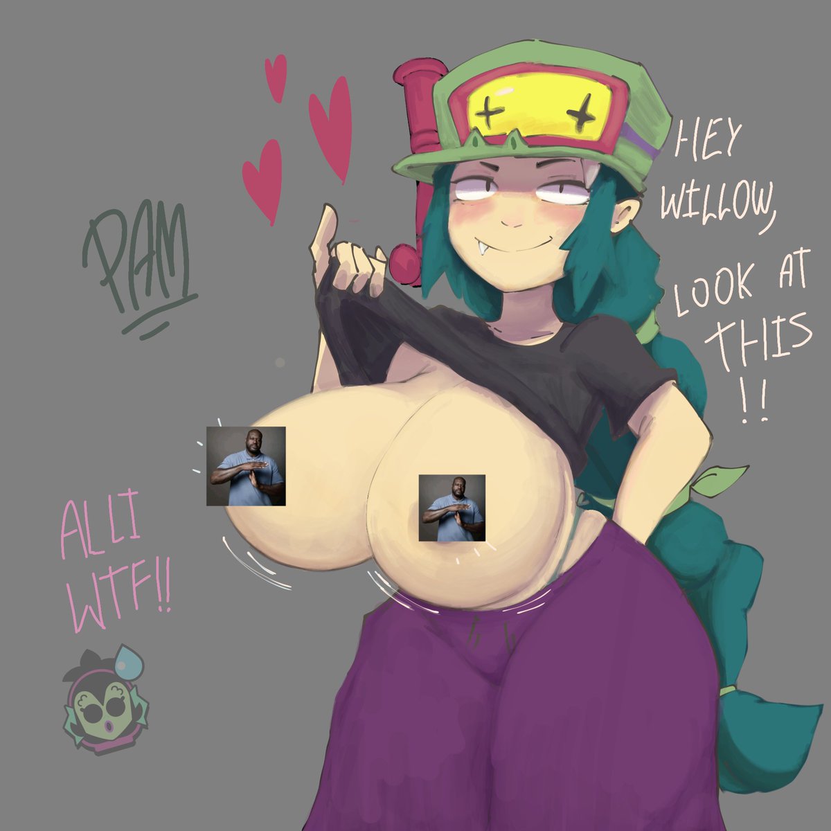 Comission de Alli, censurada pa evitar a los voids👀 un regalito pa la Willow

#Brawlentines #Fanarts #Alli