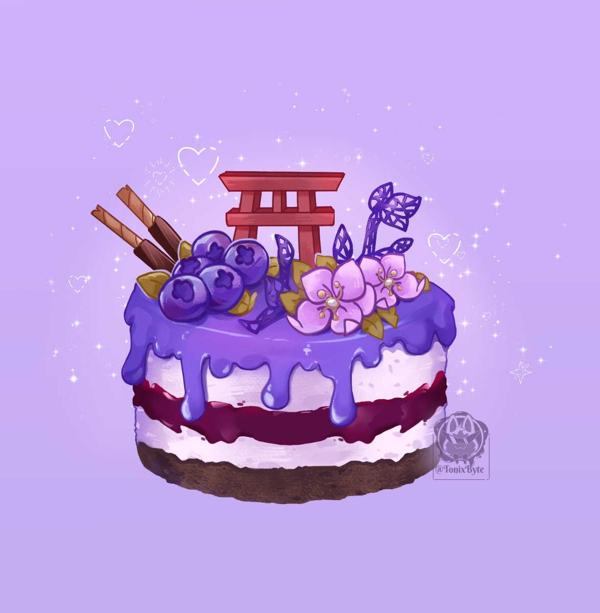 @/ NakiVT For a wonderful Debut and HAPPY (late) BIRTHDAY! A mini cake designed just for you
