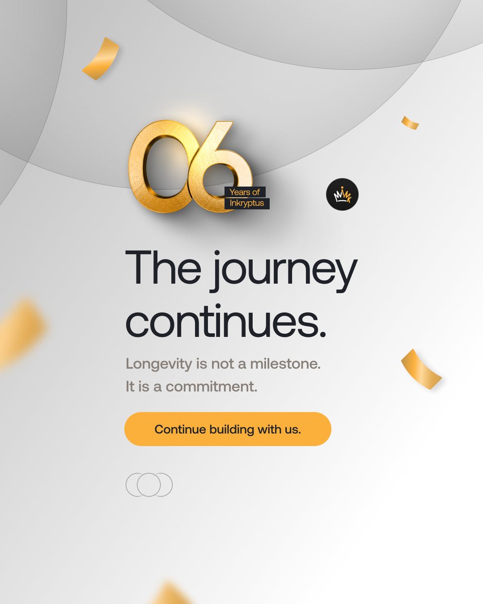 inkryptus's tweet image. 6 Years of Inkryptus.

Built with structure.
Strengthened by time.
The journey continues.

#Inkryptus #Cryptocurrencies