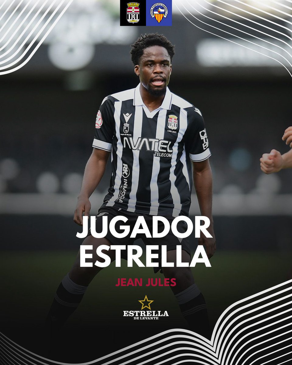 JUGADOR ESTRELLA | 

🤩 𝕁𝕖𝕒𝕟 𝕁𝕦𝕝𝕖𝕤 𝕄𝕧𝕠𝕟𝕕𝕠, elegido #JugadorEstrella del #CartagenaSabadell 

🤝<a href="/estrellalevante/">Estrella de Levante</a>

¡Enhorabuena! 🤍🖤