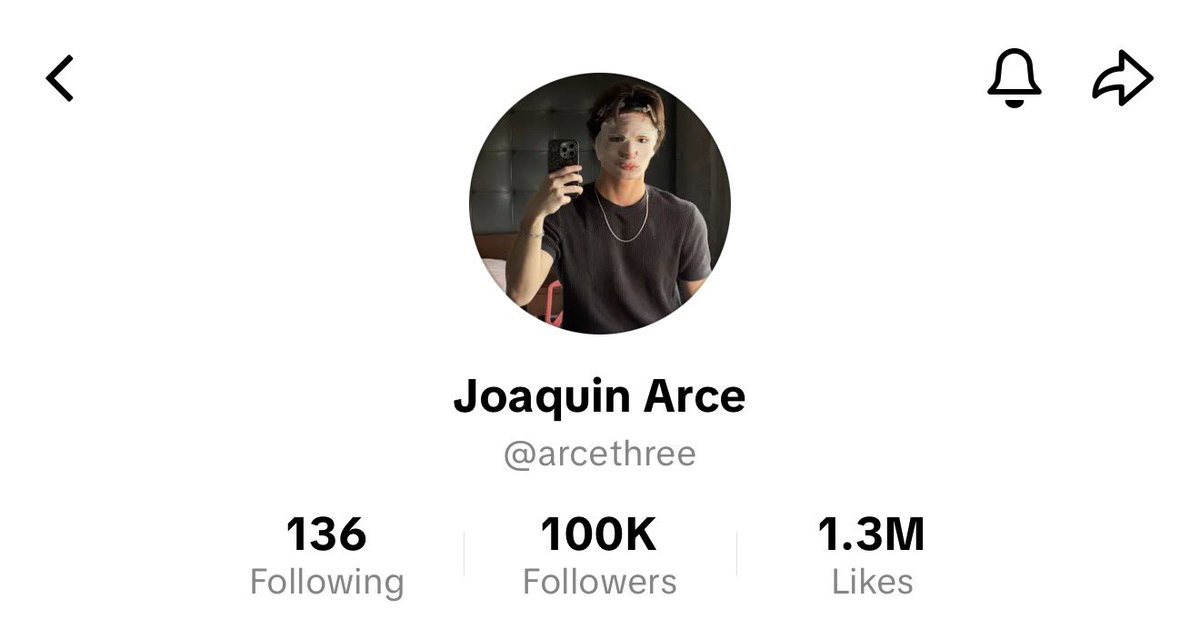 happy 100K on tiktok joaquin! 🥳 

#JoaquinArce
