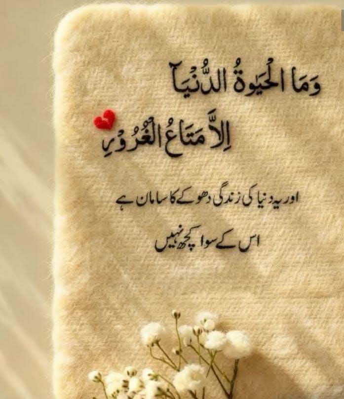 السلام علیکم 
صبح بخیر 
یہ دنیا ایک بازار ہے جو عنقریب بند ہو جاے ۔
عقلمند وہ ہے جو اس بازار سے اپنے اصل گھر آخرت کے لیے کچھ اکھٹا کرلے
اللّٰہ رب العزت ہم سب کو نیکی کرنے کی توفیق اور آخرت کی تیاری کی توفیق عطاء فرماۓ۔۔
آمین!!..
🤲🏼✨