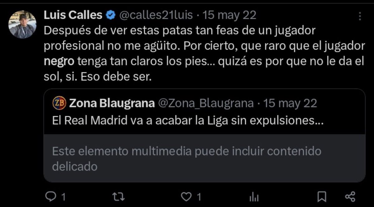 JAJAJSJSJS no perdona la hemeroteca de X, aunque, sabiendo tu contexto y trasfondo sociocultural, no me sorprende 🤣