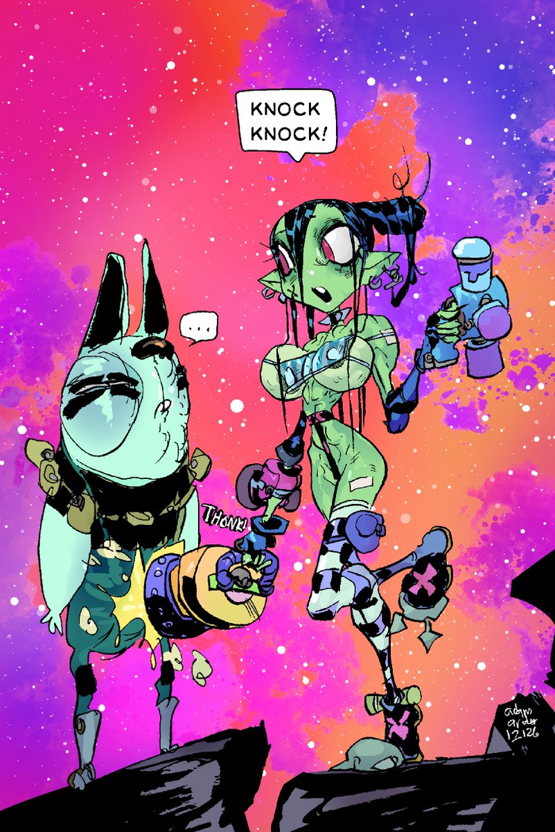 AdamArcherArt's tweet image. #AdaBean being Ada...
she'll be in volume two of #ANTH
 u can download volume one now in my shop...