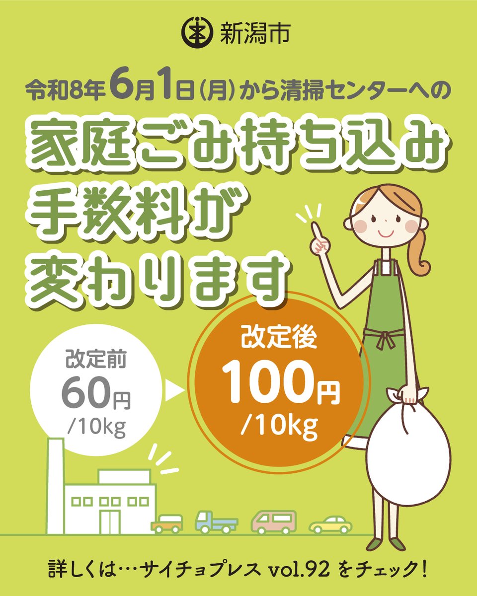 【公式】サイチョ（新潟市ごみ減量推進キャラクター) tweet media