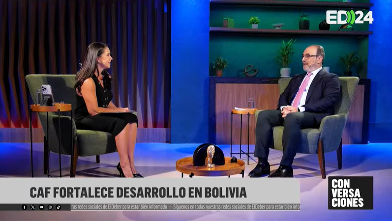 🇧🇴 Ya inició la entrevista de nuestro presidente ejecutivo, <a href="/sergiodigra/">Sergio DiazGranados</a>, con <a href="/grupoeldeber/">EL DEBER</a>.

Desde Bolivia, conversa sobre la alianza de USD 3.100 millones entre Bolivia y CAF para el período 2025-2030.

Conéctate en vivo y sigue la transmisión.

 youtube.com/live/Xwo93EyT_…