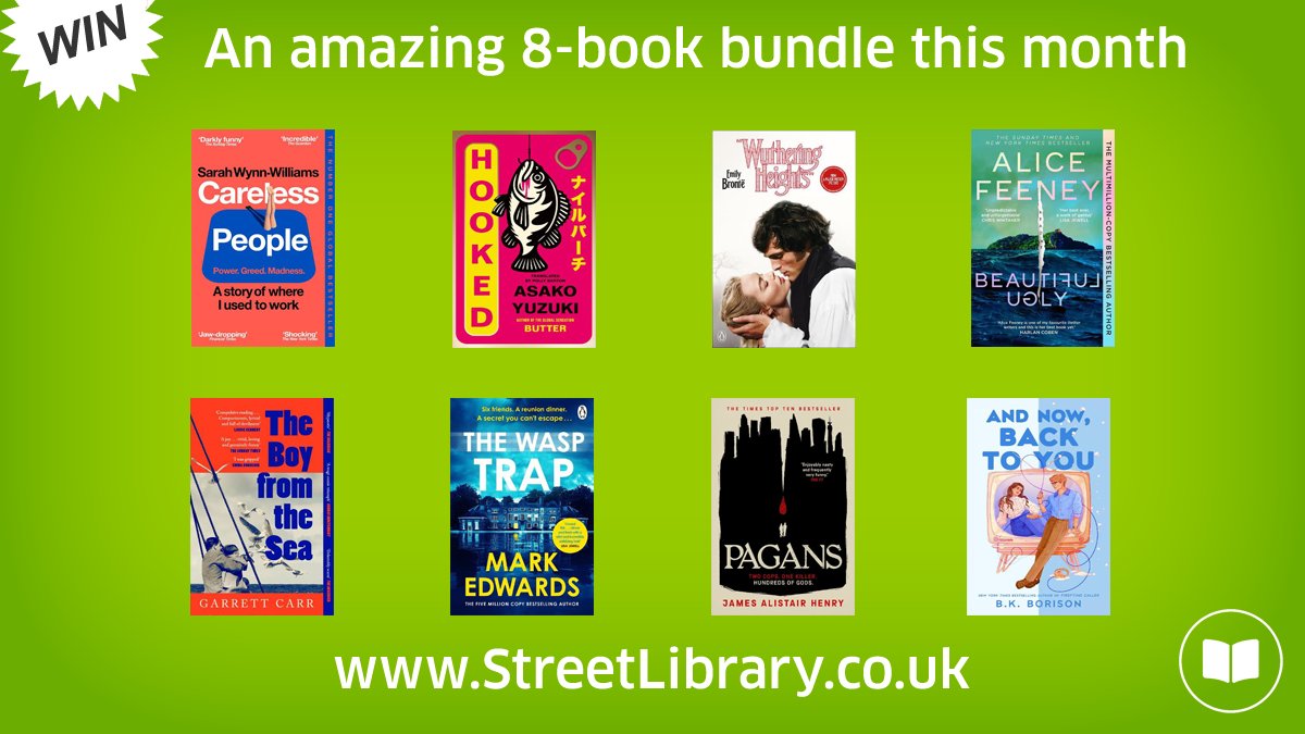 #WIN an 8-book bundle this month!

1⃣ Follow
2⃣ RT
3⃣ Tag friends in reply (each tag = 1 entry)

Ends 31 March. UK only. Random winner.

Book images courtesy of Waterstones.

The Street Library is sponsored by <a href="/dotscotregistry/">dotScot Registry</a> 💚
