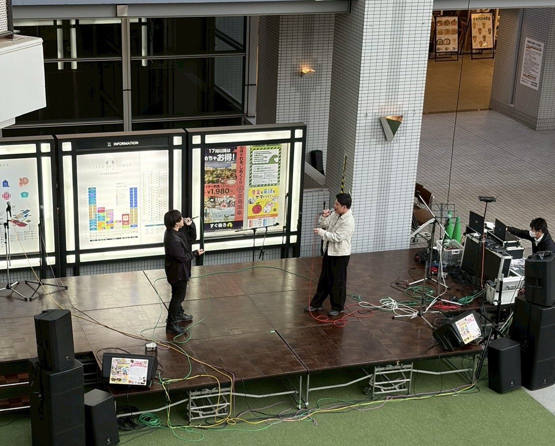 YK_LANZ's tweet photo. 2026.3.1 at 大阪ベイタワー  アトリウム広場
【弁天スマイルジャンボリー】

LANZとしては初の野外イベントでした✨
こんな広い会場で歌えた貴重な経験でした🙌
マジ最高でした‼️
会場に来てくれたWizもありがとうね🙏

#弁天スマイルジャンボリー
#大阪ベイタワー https://t.co/lzfWUDj4K7