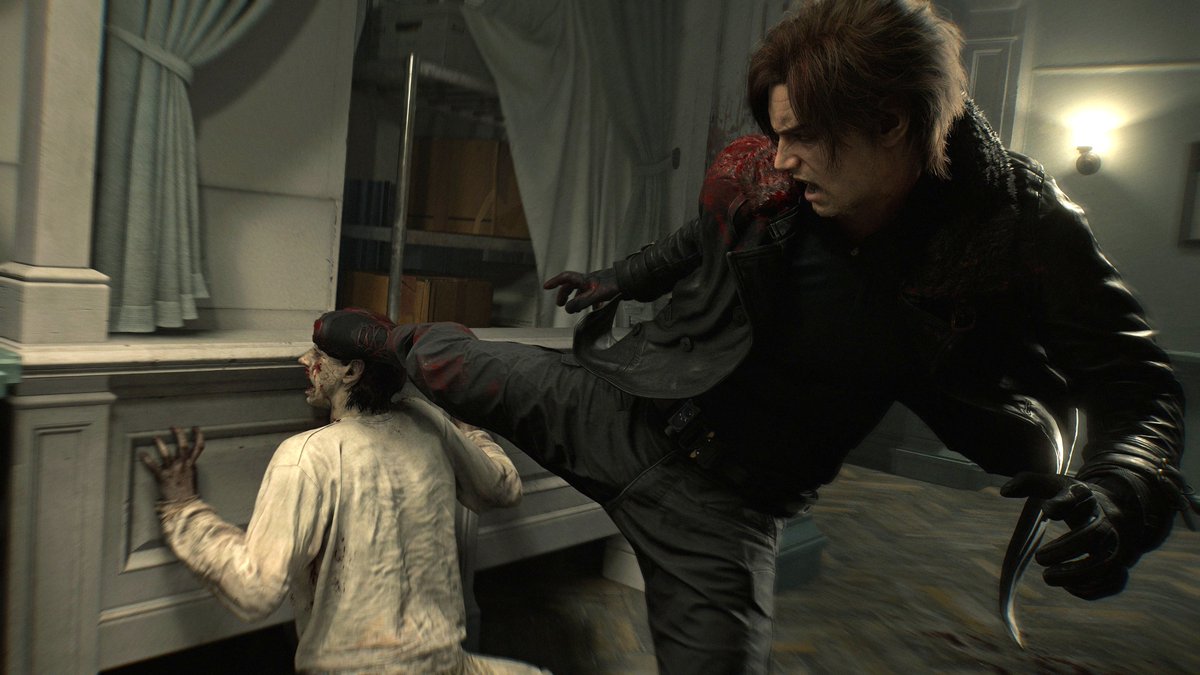 𝐆𝐫𝐚𝐜𝐞: Collect more tissues to stop your crying from blurring the screen and reducing handgun dmg (-5 running speed)

𝐋𝐞𝐨𝐧: Try a spinning shotgun kick you Bad MF!
#re9 #residentevilrequiem #Capcom