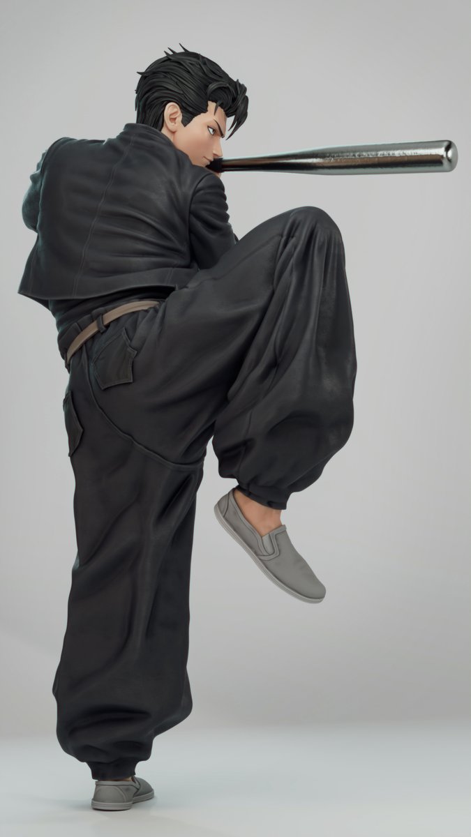 Metal Bat fan art done for fun. Sculpted in Zbrush and rendered in Maya using my ZB polypaint and some aicurvature