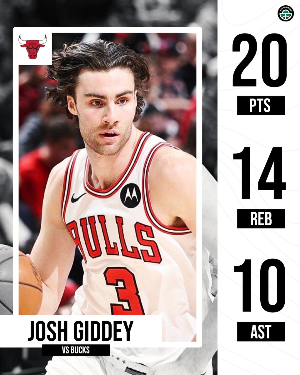 HoopersAus's tweet photo. JOSH GIDDEY TRIPLE DOUBLE (again) π¨
@joshgiddey
#CreateTheHype #JoshGiddey #Chicago #ChicagoBulls #Bulls #NBA #Giddey https://t.co/KtV2Dwv16D