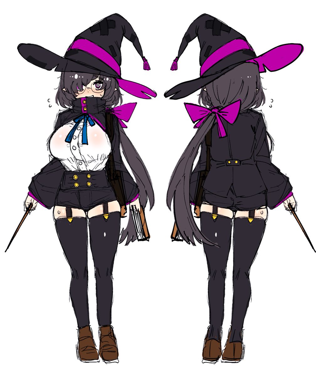 夏コミに出す本のヒロインのデザインラフ、低身長巨乳は多分初

#C108 