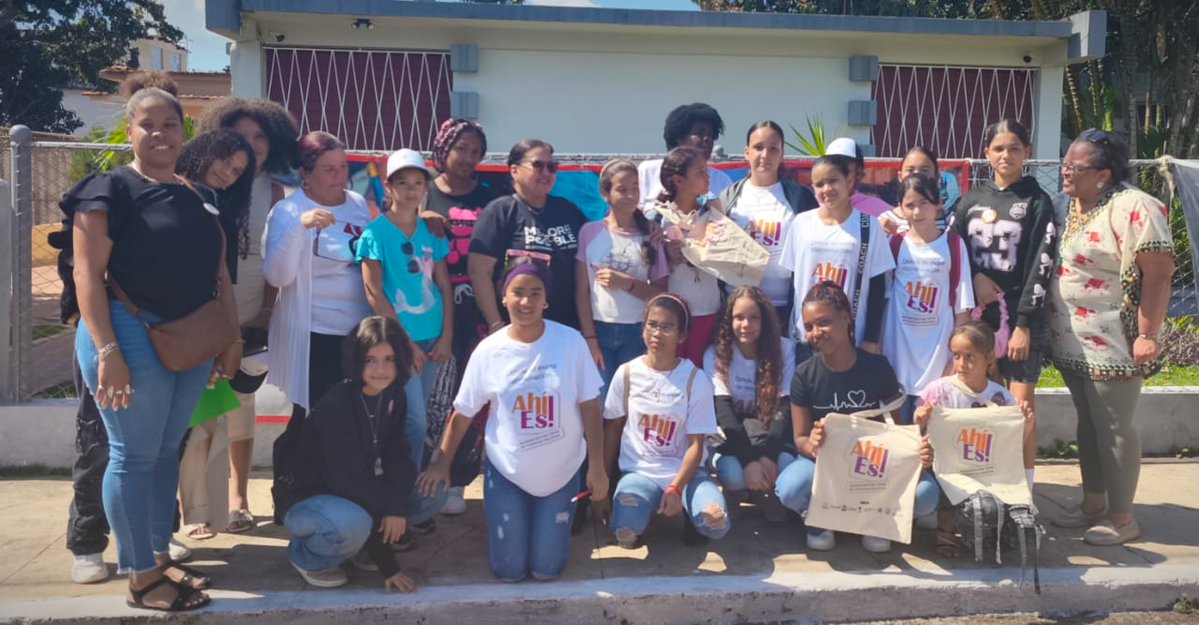 En el reparto nuevo del mcpio Artemisa realizamos la  Presentación de la campaña “Ahí ES”: voces en busca de espacios libres de violencias machistas para la adolescencia.
- Taller de copas menstruales: aprendizaje práctico, salud y dignidad compartida.
#MujeresEnRevolución #Cuba