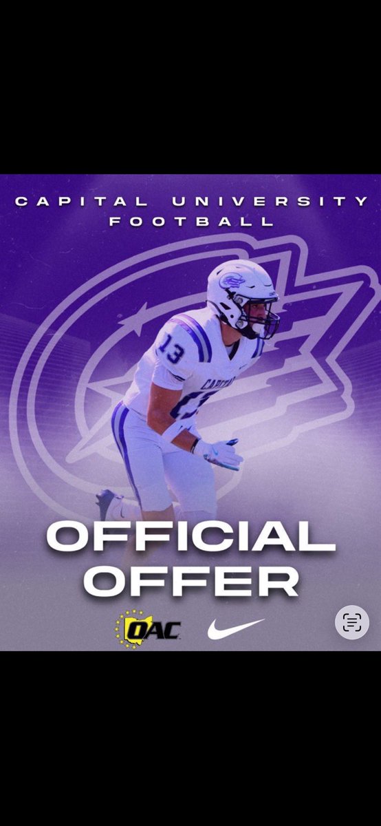 calmdowneman's tweet photo. blessed to receive my 7th offer from capital university #agtg https://t.co/K5eOSIKrQ6