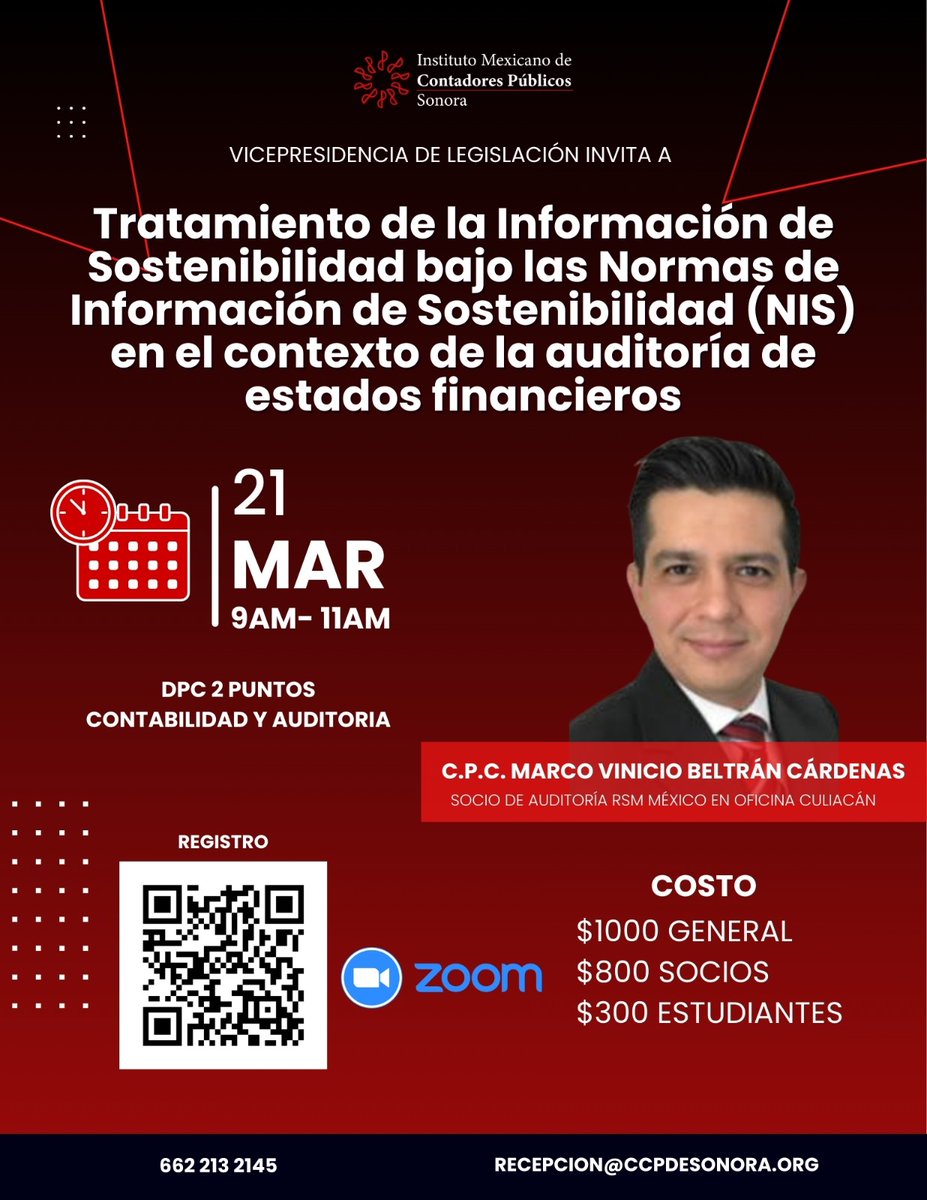 ⭕️𝐓𝐫𝐚𝐭𝐚𝐦𝐢𝐞𝐧𝐭𝐨 𝐝𝐞 𝐥𝐚 𝐈𝐧𝐟𝐨𝐫𝐦𝐚𝐜𝐢𝐨́𝐧 𝐝𝐞 𝐒𝐨𝐬𝐭𝐞𝐧𝐢𝐛𝐢𝐥𝐢𝐝𝐚𝐝 𝐛𝐚𝐣𝐨 𝐥𝐚𝐬 𝐍𝐈𝐒 𝐞𝐧 𝐞𝐥 𝐜𝐨𝐧𝐭𝐞𝐱𝐭𝐨 𝐝𝐞 𝐥𝐚 𝐚𝐮𝐝𝐢𝐭𝐨𝐫𝐢́𝐚 𝐝𝐞 𝐞𝐬𝐭𝐚𝐝𝐨𝐬 𝐟𝐢𝐧𝐚𝐧𝐜𝐢𝐞𝐫𝐨𝐬.
Registro: forms.gle/22v4wv8xBm7MbT…