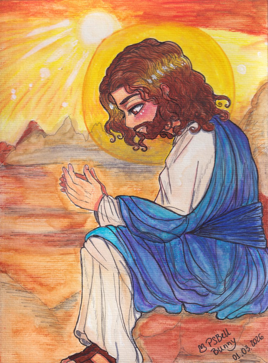 40 Days in the Desert

#primeirodesenhodomes
 #firstdrawingofthemonth
 #firstdrawingofthemonthpsbellbunny
 #40DaysintheDesert #sacredartpsbellbunny #sacredart