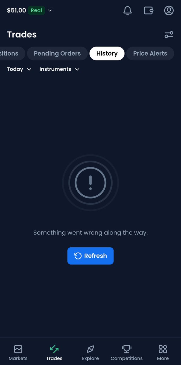 akshuop007's tweet photo. Why is the XM not updating my positions please solve this issue fast @XM_COM https://t.co/cBikKy0ct3