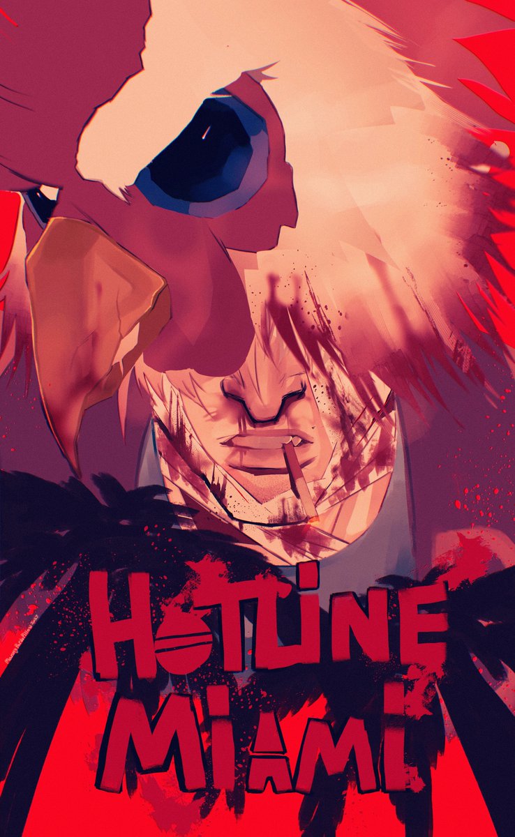 Repost of Jacket art from Hotiline Miami, since it got censored a while ago.