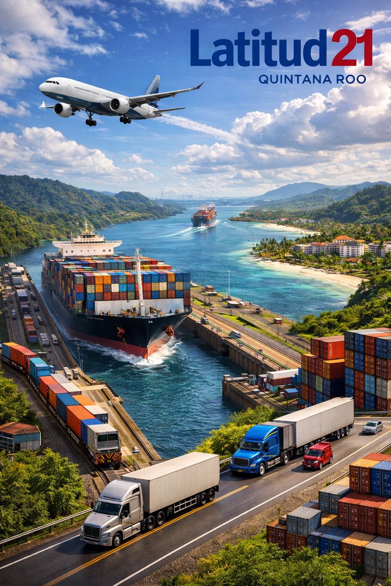 Quintana Roo no vive solo del turismo.
Vive de la logística que lo hace posible.
El Canal de Panamá define nuestros costos, nuestra competitividad y nuestro futuro.
Nueva columna en Latitud 21.
bit.ly/L21Mzo26Pdf
“Más Que Turismo: Logística”
#Logística #Panamá #QuintanaRoo