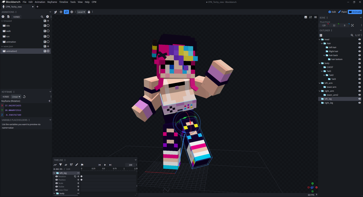 I can now show off my first model edit in Blockbench!! I learned the ...
