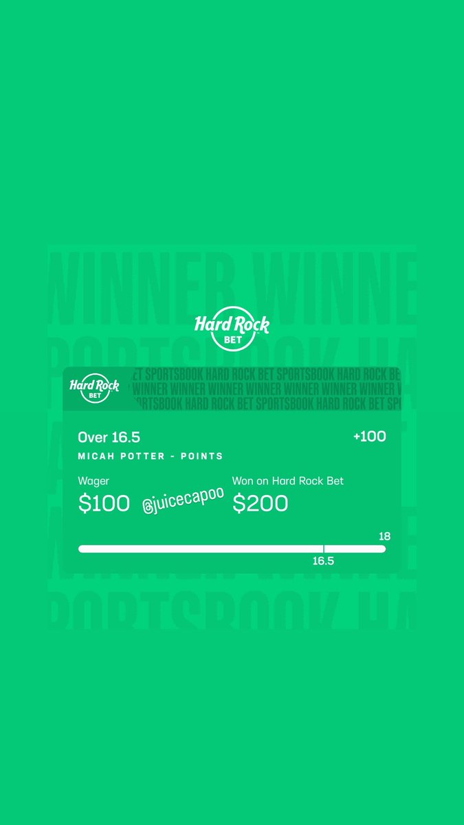 $100 to $200 ✅ 

Micah Potter