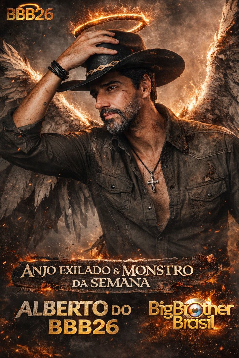Parabéns, produção do <a href="/bbb/">Big Brother Brasil</a> 👏👏🏻👏🏻👏🏻👏🏻
Enquanto a pupila protegida Ana Paula desfila tranquila, descansa pela casa e segue intacta…
O Cowboy segue acumulando títulos:
🤠 Anjo
🏝 Exilado
👹 Monstro da semana
Engraçado, né? Porque parece que só ele continua pagando o preço da