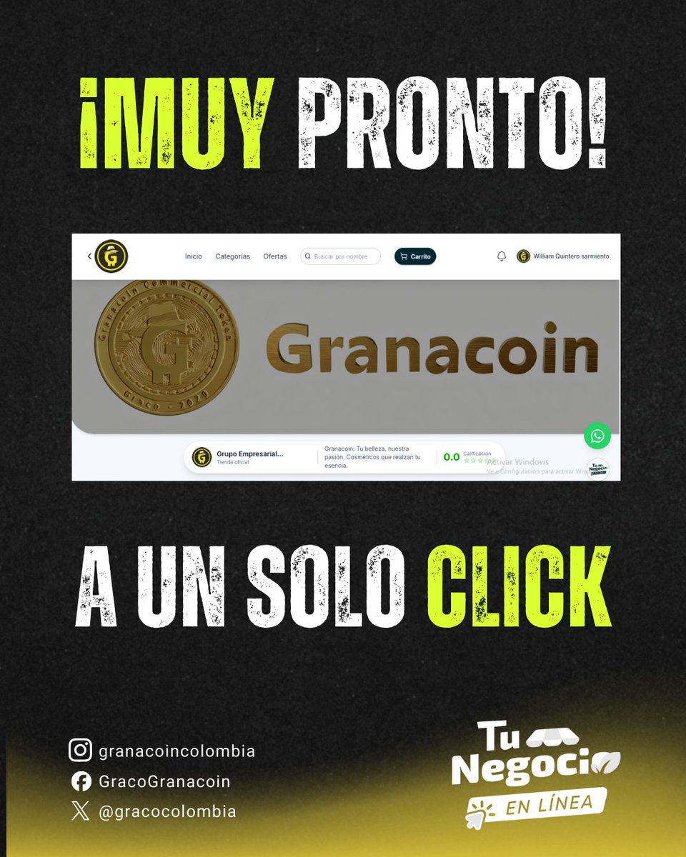 Gracocolombia's tweet photo. 🚀 Algo GRANDE está por comenzar…

Una tienda diferente.
Productos que sorprenden.
Belleza, cuidado personal y hogar en otro nivel.

Gracias a Tu negocio en línea por impulsar este sueño.

🔥 Muy pronto podrás descubrirlo.

#Lanzamiento #TiendaVirtual #Belleza #CuidadoPersonal https://t.co/uv3mUITzC9
