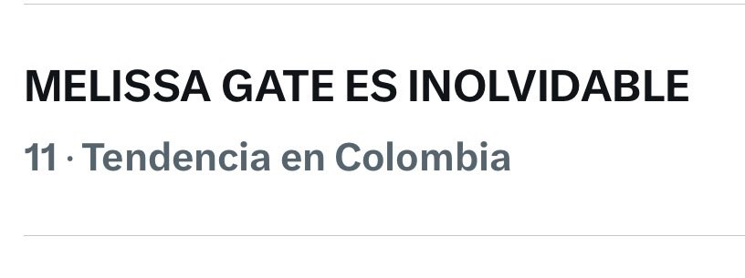 ValSaoo's tweet photo. #PandillaGateX nos volvemos a activar para subir la tendencia y cerrar con broche de oro 🏆

Frase: MELISSA GATE ES INOLVIDABLE 
(Toda la frase en mayúscula, no la cambies)

Meta: 100 comentarios https://t.co/PXzAzNoOIk