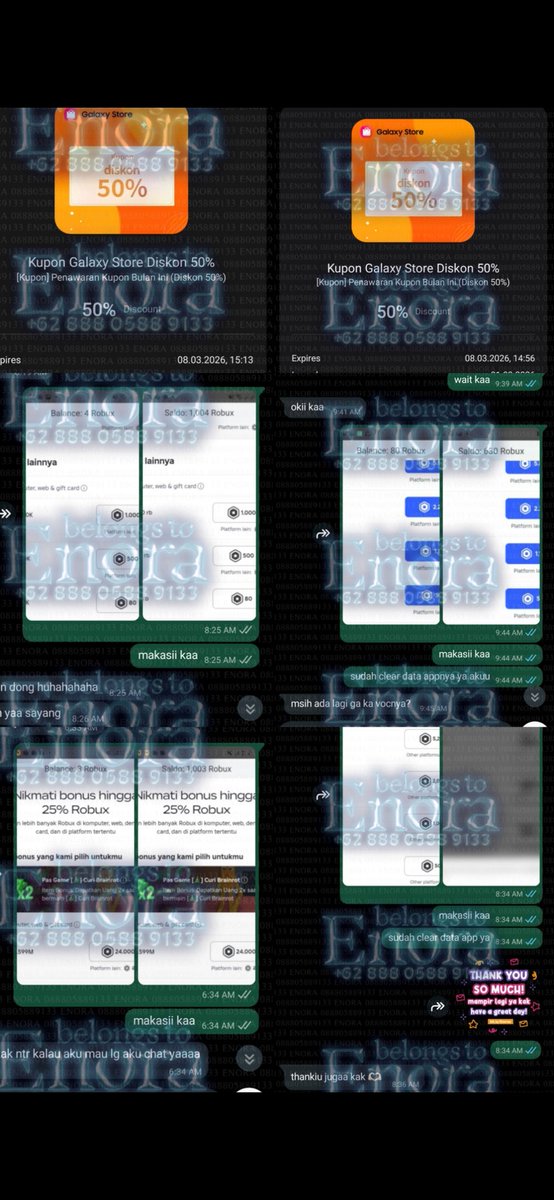 iyilo's tweet photo. wts voc samsung robux roblox 
ada 4 voc/device 💰 QRIS

https://t.co/7HNL8IJf6L only
trusted 18k+ testi langsung proses #zonauang bNkHg https://t.co/mPPh1Ld2oV