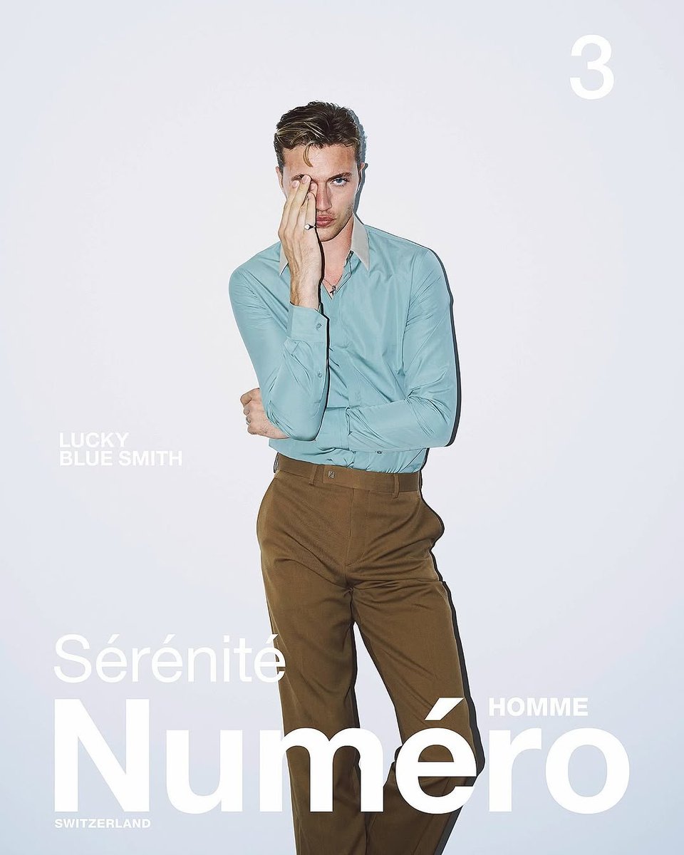 GabriellaM89331's tweet image. Lucky Blue Smith, Numéro Switzerland
Photography: Marcus Sabah