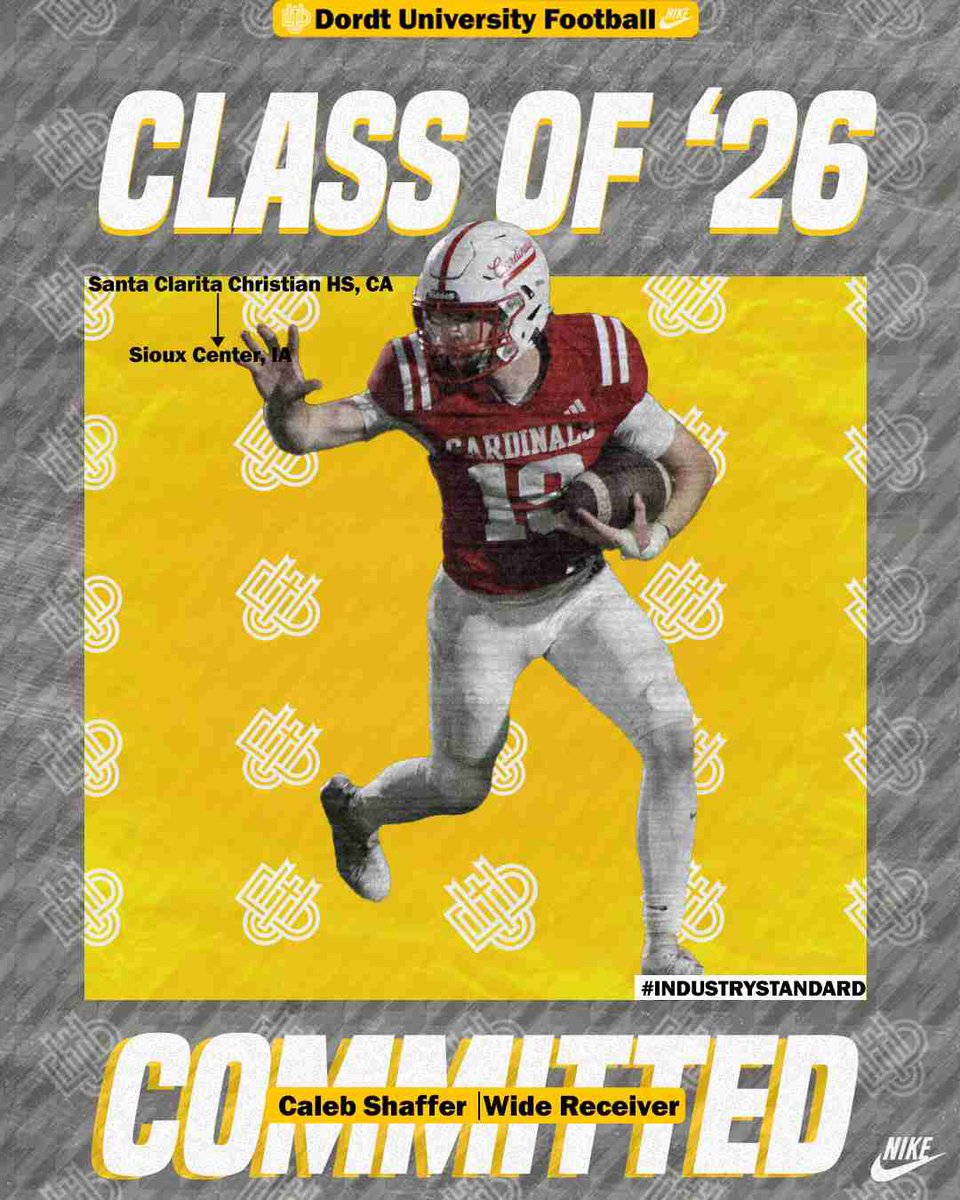 _CalebShaffer's tweet photo. I am excited to announce my commitment to play football at Dordt University!! Thank you God for this amazing opportunity, and thank you to my family, my coaches, and my teammates who have helped me get here! Go Defenders! @DordtFB @AustinTFry #DefenderWay https://t.co/hKyXP8Bxr9