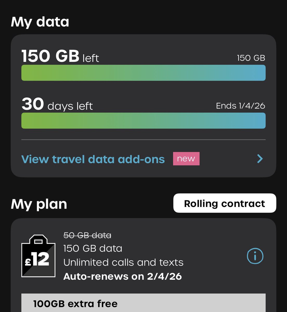 Then give me 100G extra when they know say I can’t finish it 

Is this help or whining ??