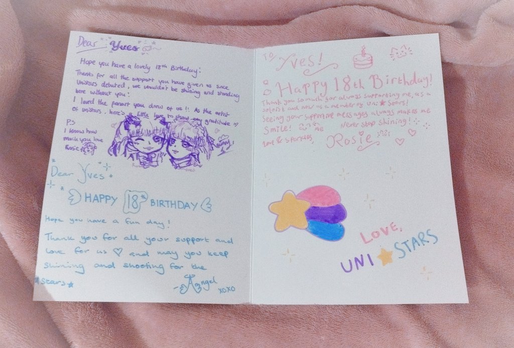 I had such a fun time at OtakuLink and I'm still dizzy from the excitement of it all !! I got a magic-filled cheki with <a href="/MeowgicalRosie/">Meowgical Rosie</a> and was also surprised with the absolute sweetest (early) birthday card from everyone at <a href="/unistars_sct/">Uni☆Stars</a> !!! I feel so incredibly lucky 🫶🏻💕