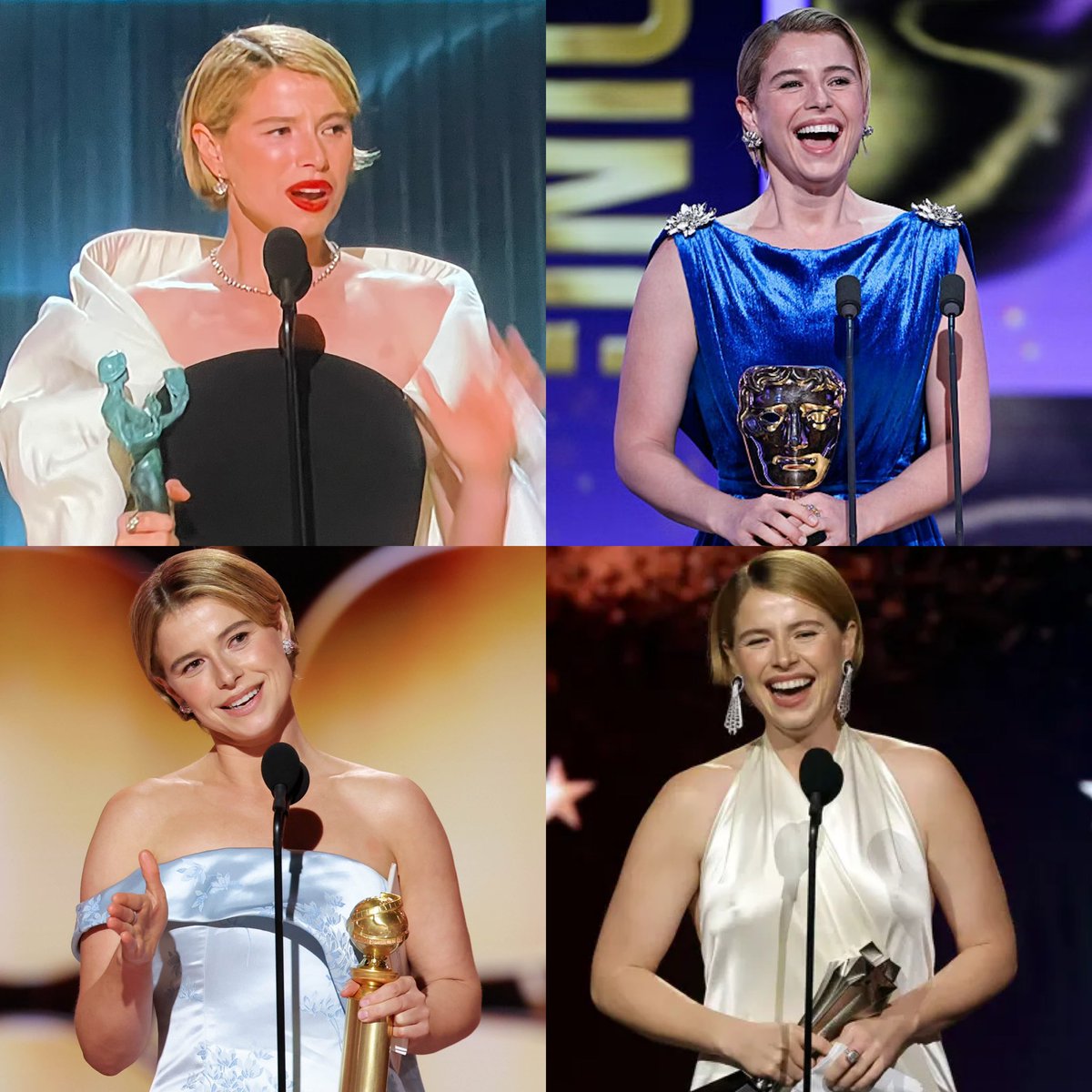 Clean sweep for Golden Girl, Jessie Buckley.

Oscar next!