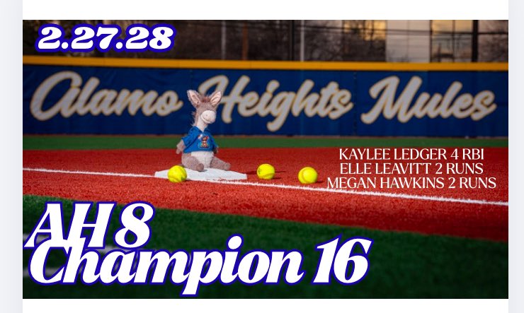 AHHS Softball tweet media