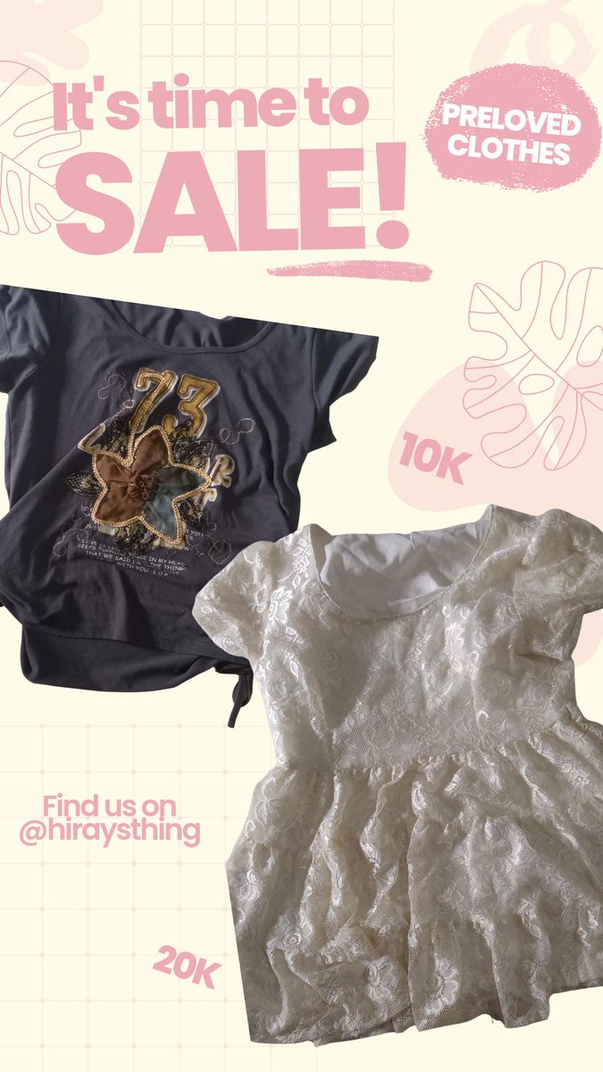 hiraysthing's tweet photo. Hi pretty! aku lagi sale baju fairy &amp; ala ala pinterest nih! 
💵 : start from 5k-20k 
🍊 : only order on 🍊!
✉️ : detail check DM!
📢 : no nego! harga suda murce yaps https://t.co/07mdkeH6AD
